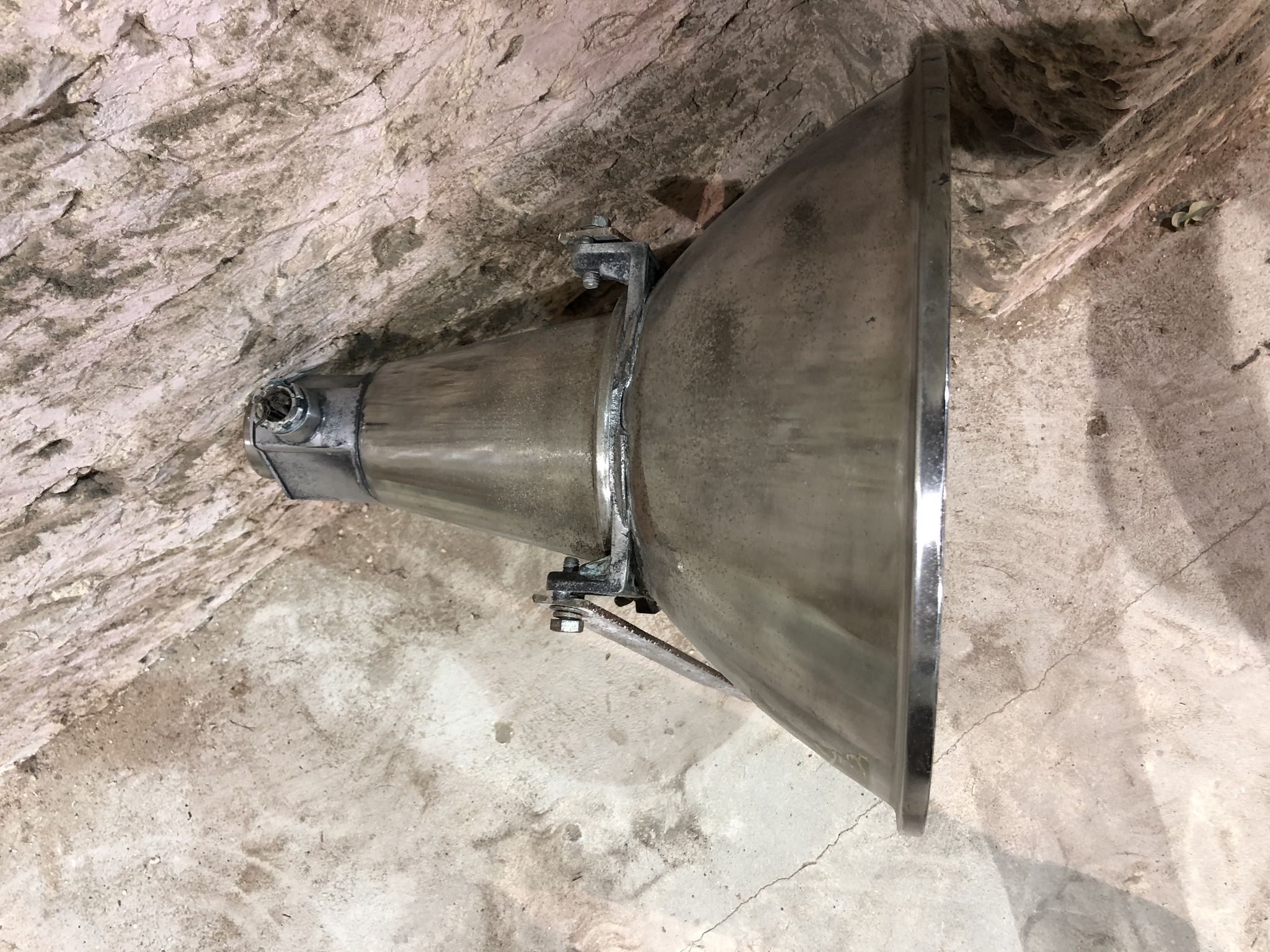 Industrial suspension in polished aluminium 1950s/60s
