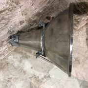 Industrial suspension in polished aluminium 1950s/60s