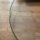 Curved glass firewall