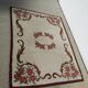 Romantic white and burgundy rug, 190 x 150 cm