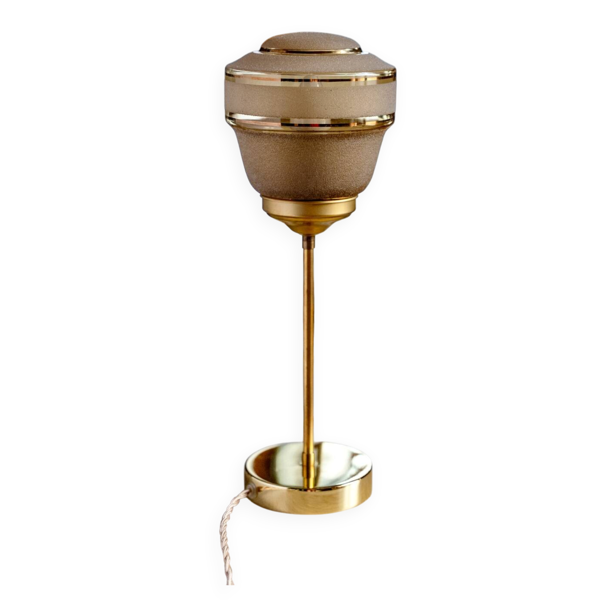 Lampe à poser avec globe vintage