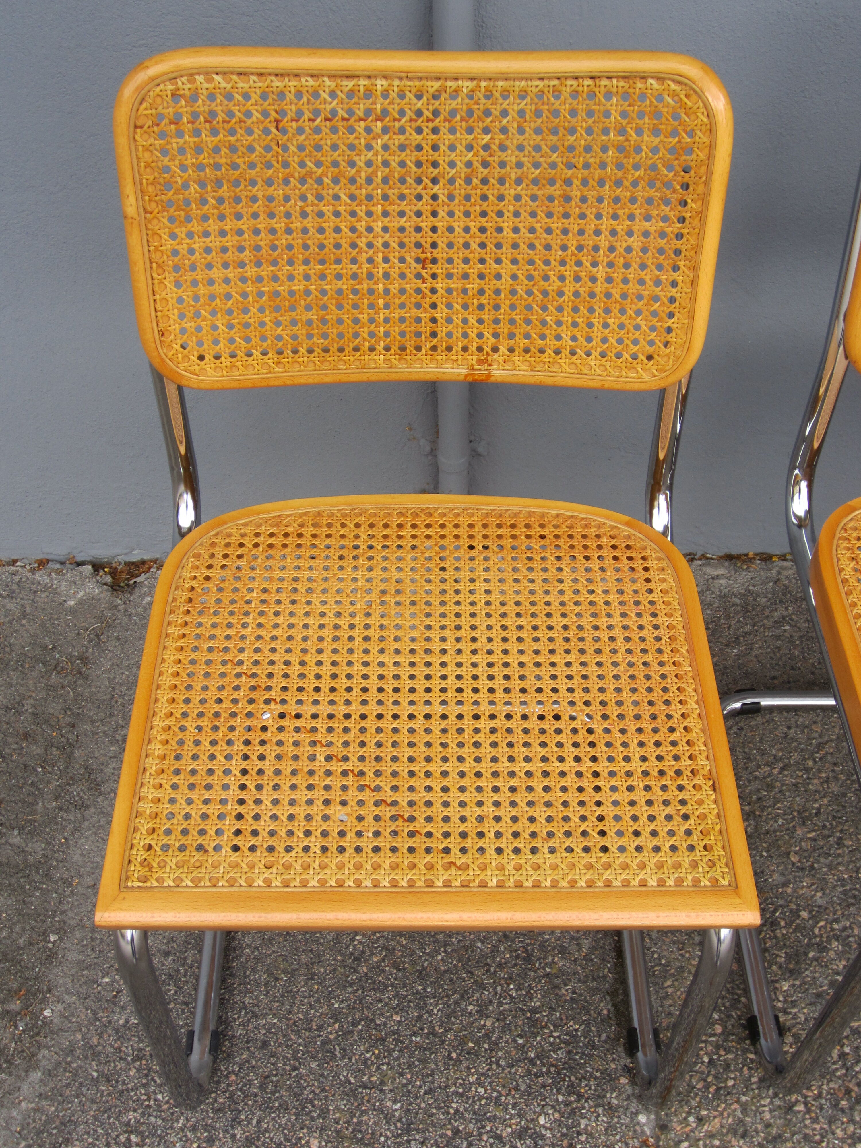 Set de 4 chaises Cesca B32 par Marcel Breuer