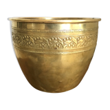 Early 20th century brass pot cover
