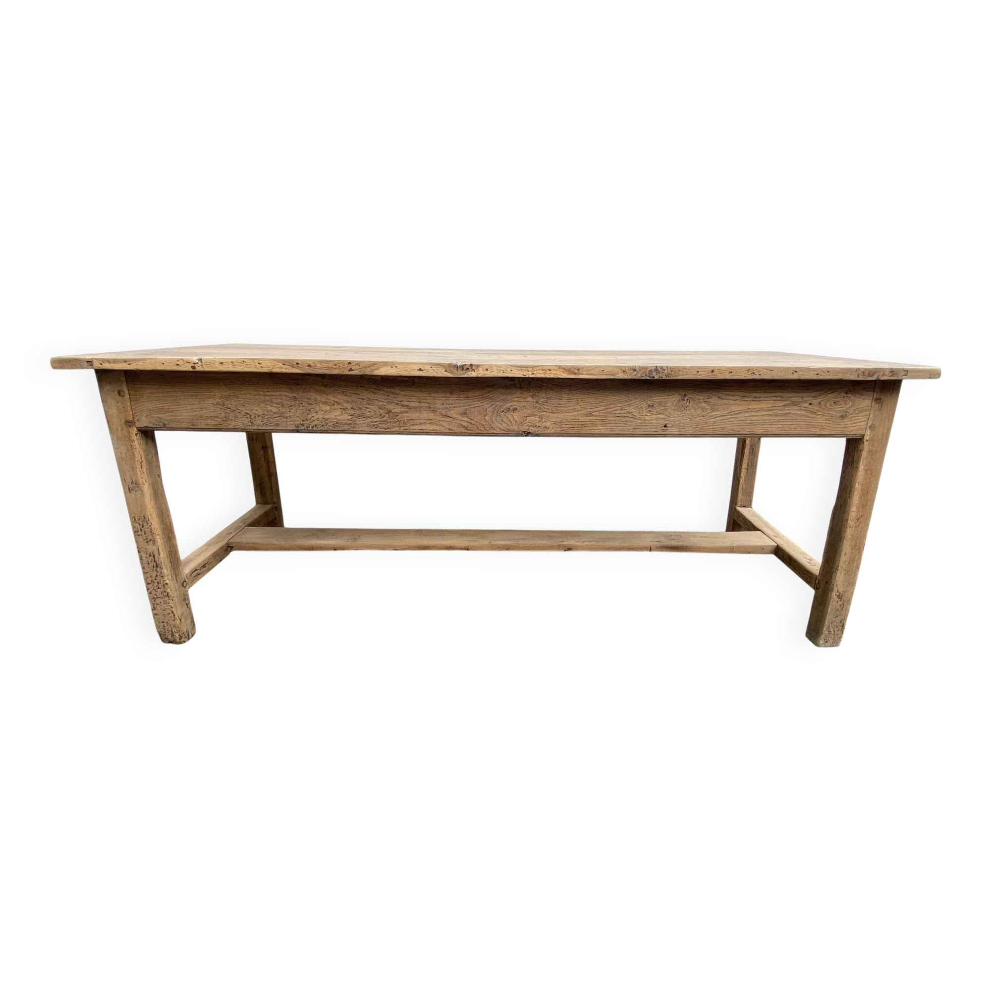 oak farmhouse table - 2 drawers