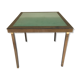 Ancienne table a jeu pliante marque meblutil et son plateau en feutrine verte vintage
