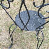 1 ornate wrought iron garden chair