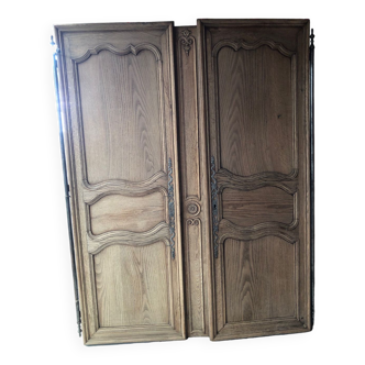 Louis XIV period wardrobe in solid oak