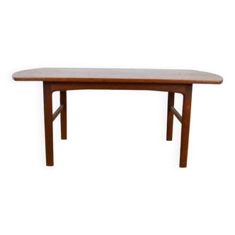 Grande Table Basse en Teck Design Scandinave 1960