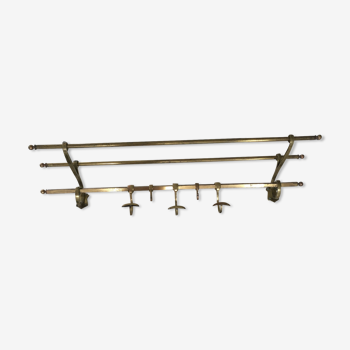 Brass coat rack