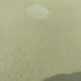 Patinated green baluster table