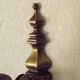 French Vintage Bronze Effect Metal Traditional Wall Light Card Shade 5169