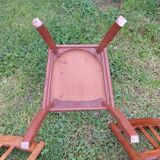 5 wooden bistro chairs