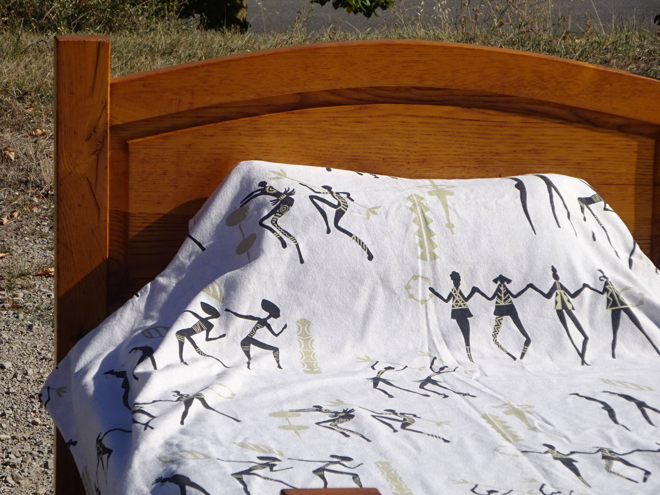 Solid oak bed, 1 place 90x190 cm