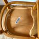 set of 4 Thonet bistro chairs in curved wood honey Mid-Century 50s