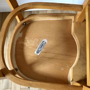 set of 4 Thonet bistro chairs in curved wood honey Mid-Century 50s
