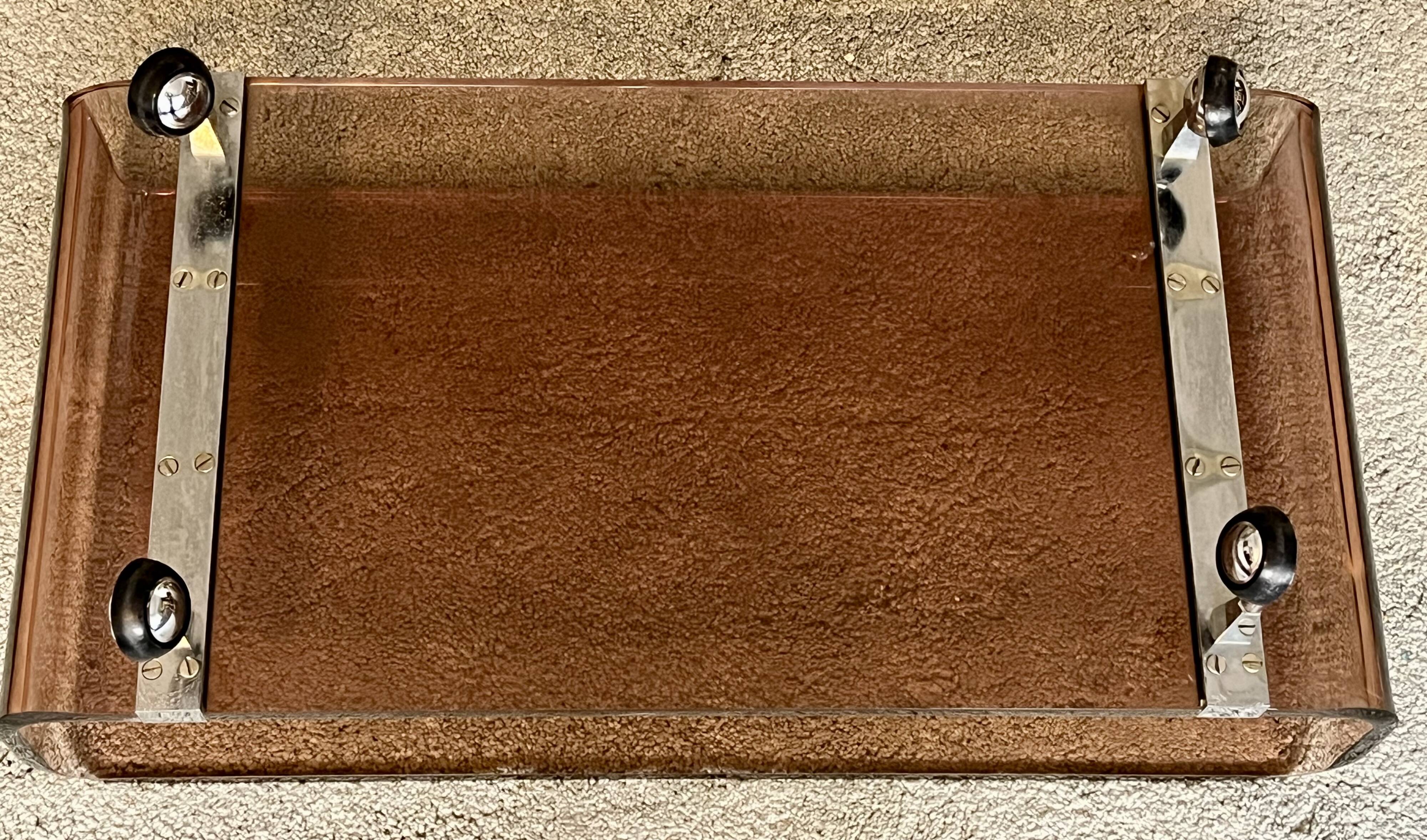 Plexiglass coffee table -Michel Dumas- Rochebobois- Very good condition