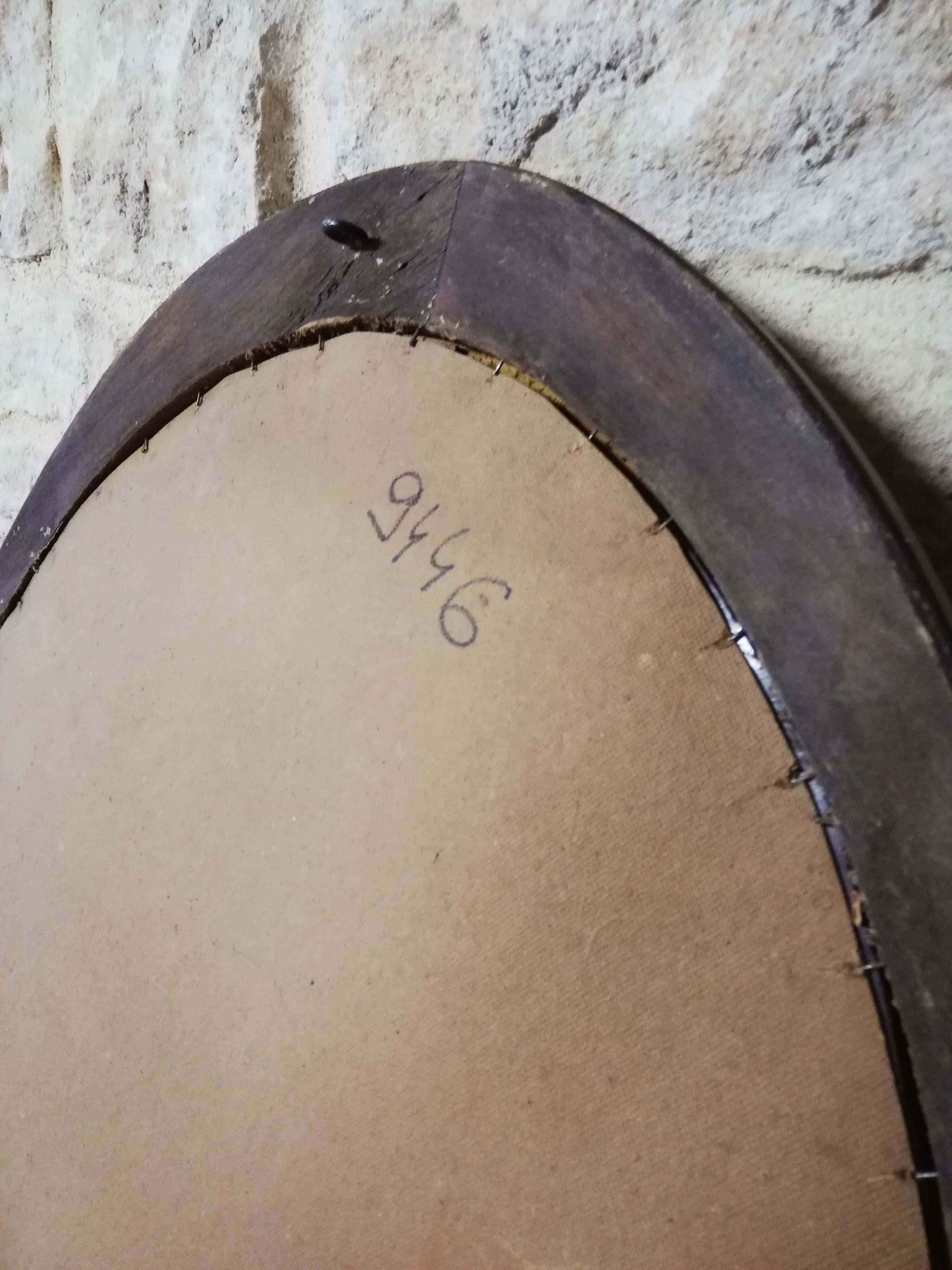 Vintage oval mirror, 93x62 cm