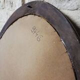 Vintage oval mirror, 93x62 cm
