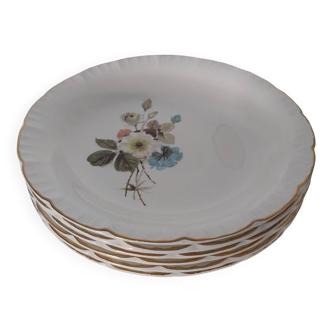 12 assiettes plates Digoin  Sarreguemines