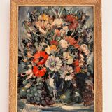 Still life painting signed Auguste Jean Gribouval (19th / 20th century)