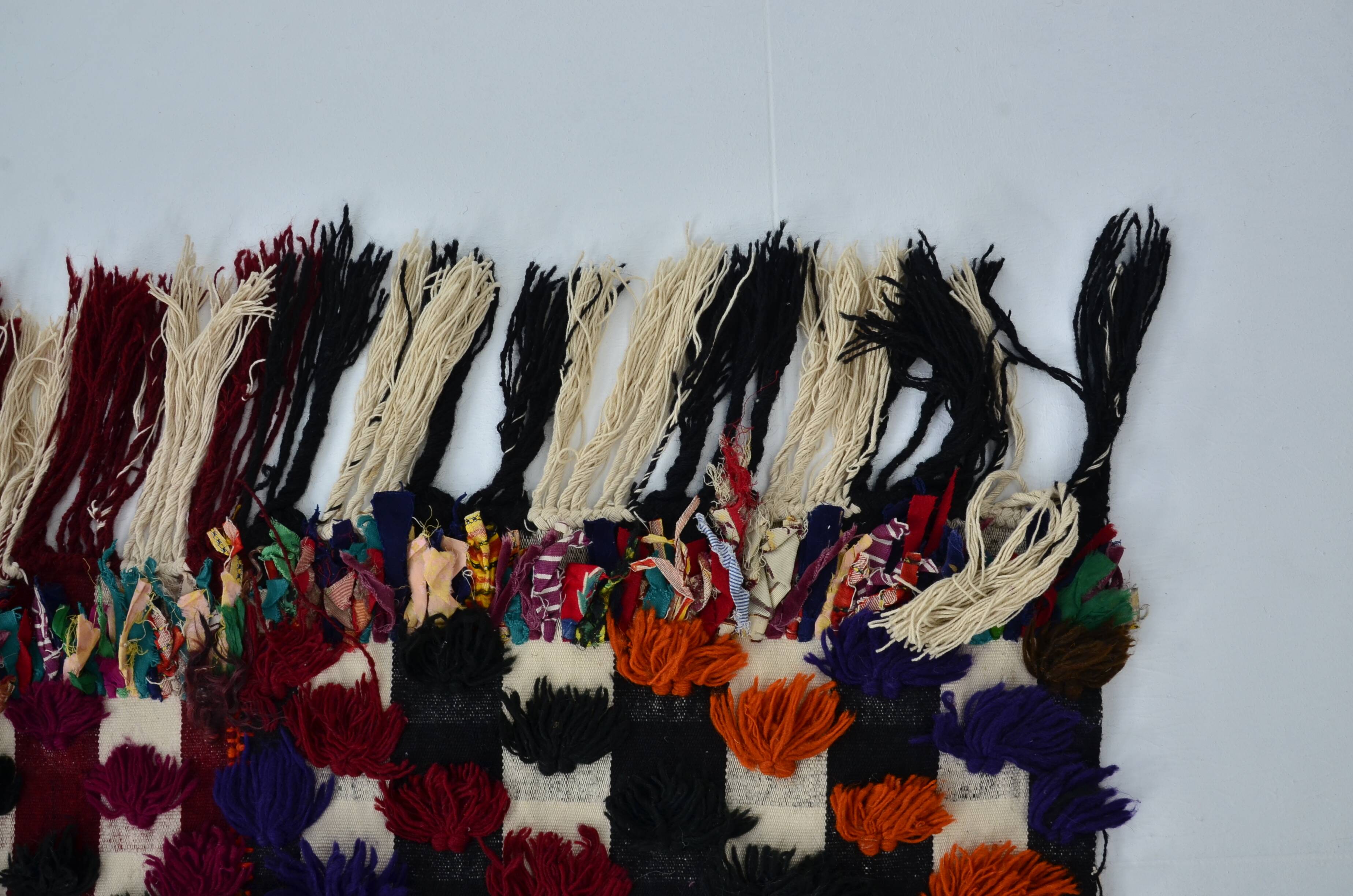 Ousha Tribal Vintage Pompom Rug sku 3081