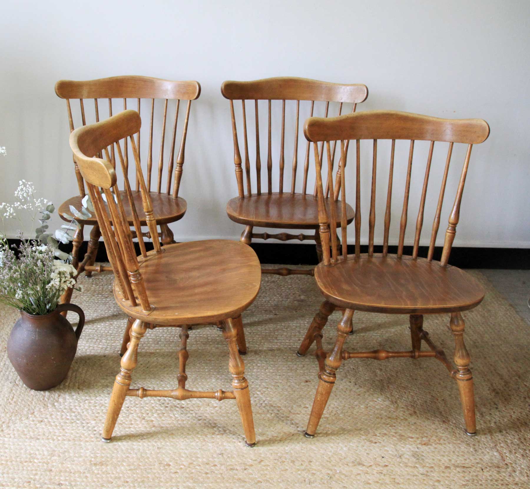 Western style wooden chairs