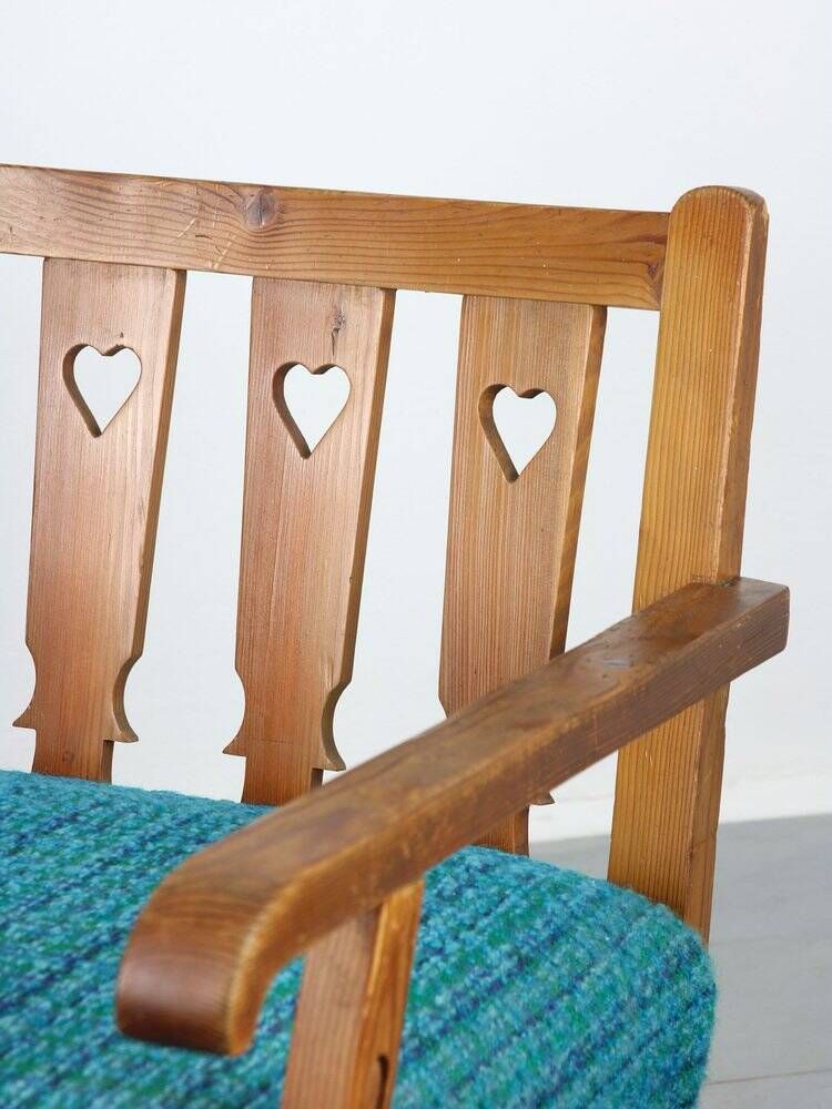 Fauteuil danois bleu des années 50