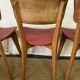 Suite de 4 chaises bistrot en bois vintage