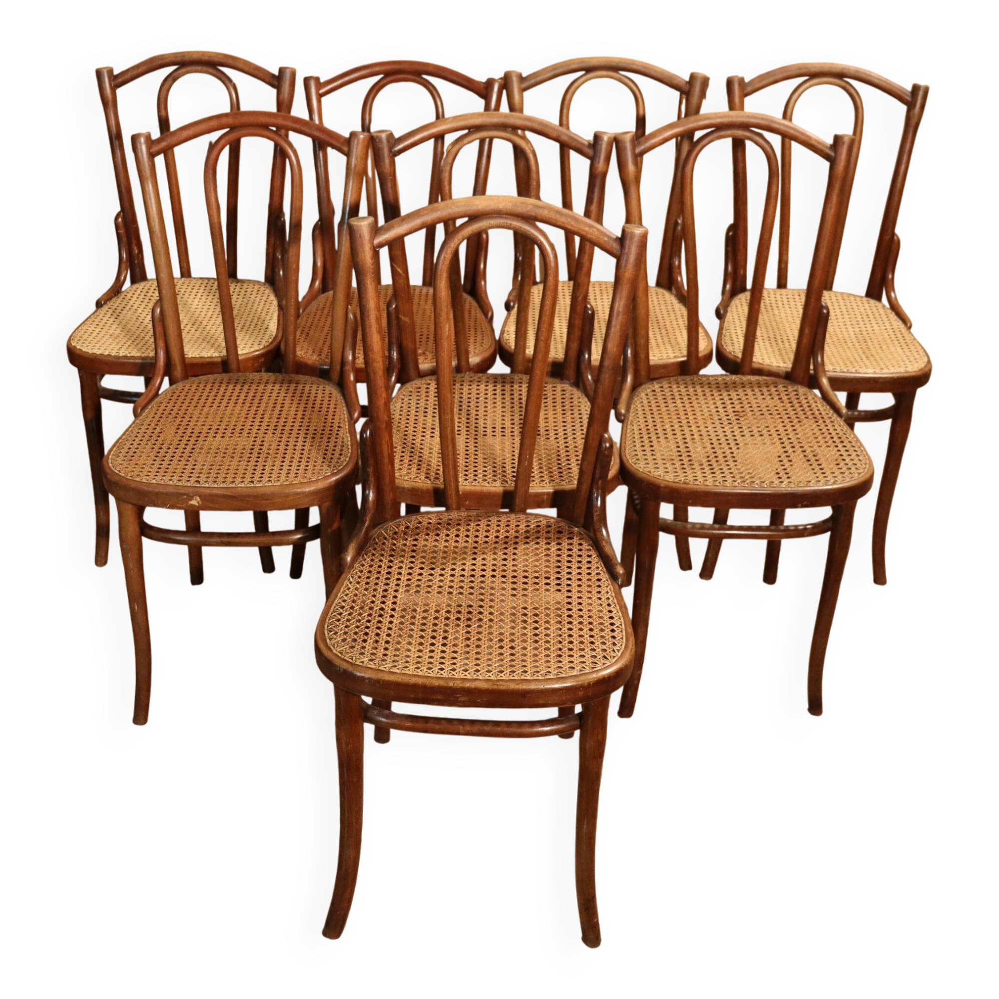 8 Bistro chairs No. 56 Thonet