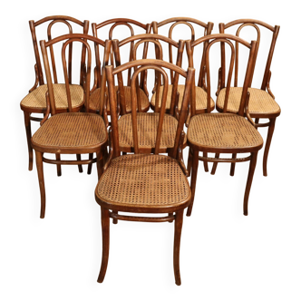8 Bistro chairs No. 56 Thonet