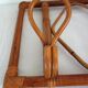 Vintage wall coat rack in bamboo and rattan.