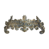 Golden bronze pediment