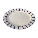 Traditional Basque oval ceramic dish