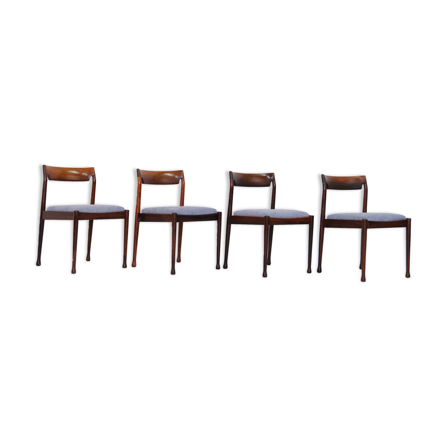 Mid Century Modern Dining Chairs, Set of 4, 1960's