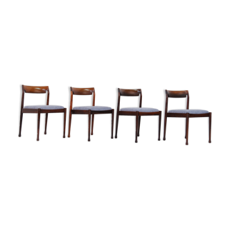 Mid Century Modern Dining Chairs, Set of 4, 1960's