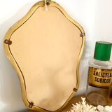 Old vintage gilded mirror