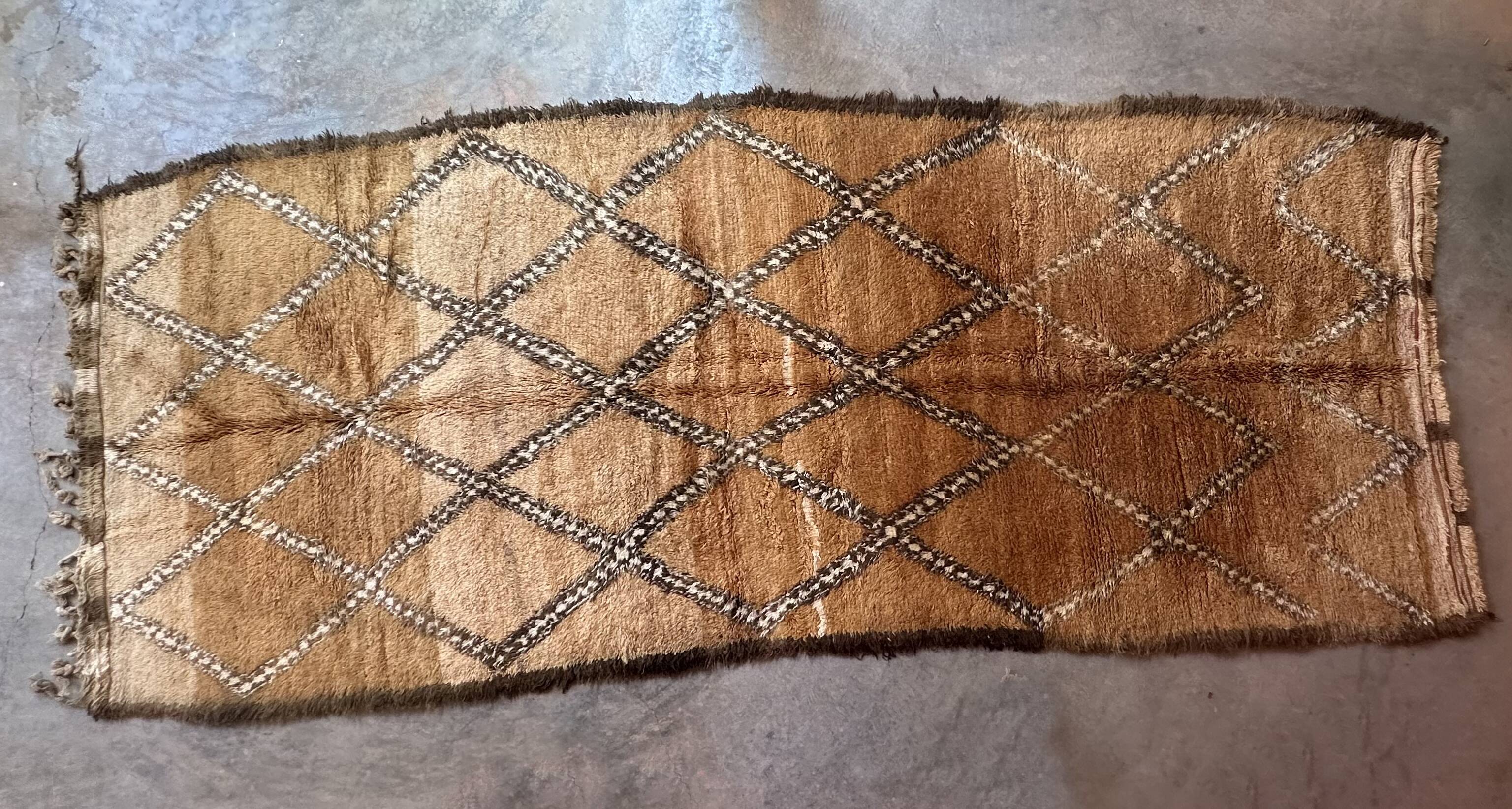 Marmoucha beige Berber rug - 424 x 170 cm