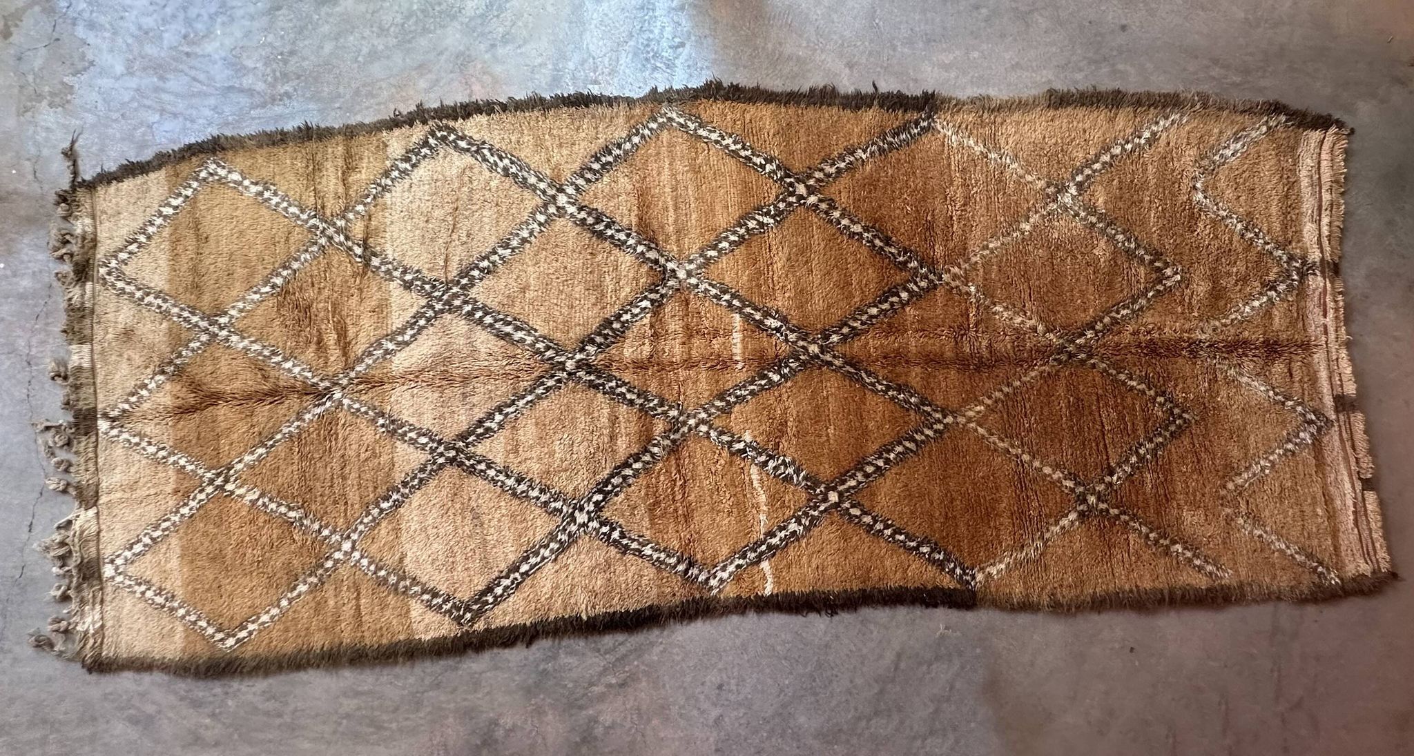 Marmoucha beige Berber rug - 424 x 170 cm