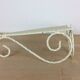 Notch, corner shelf in white perforated sheet metal
