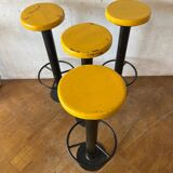 4 industrial bar stools