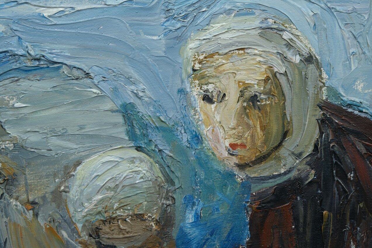 Einar Emland, Swedish painting, 1960s, Oil on canvas, Framed