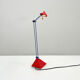 Red desk lamp by lungean & pellmann for brilliant leuchten germany, 1980
