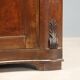 Antique corner cabinet in carved walnut, Italy, 19th century