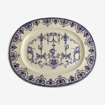 Pld dish in bordeaux earthenware Johnston Old