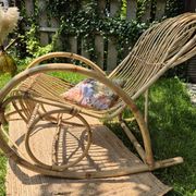 Vintage rattan rocking chair