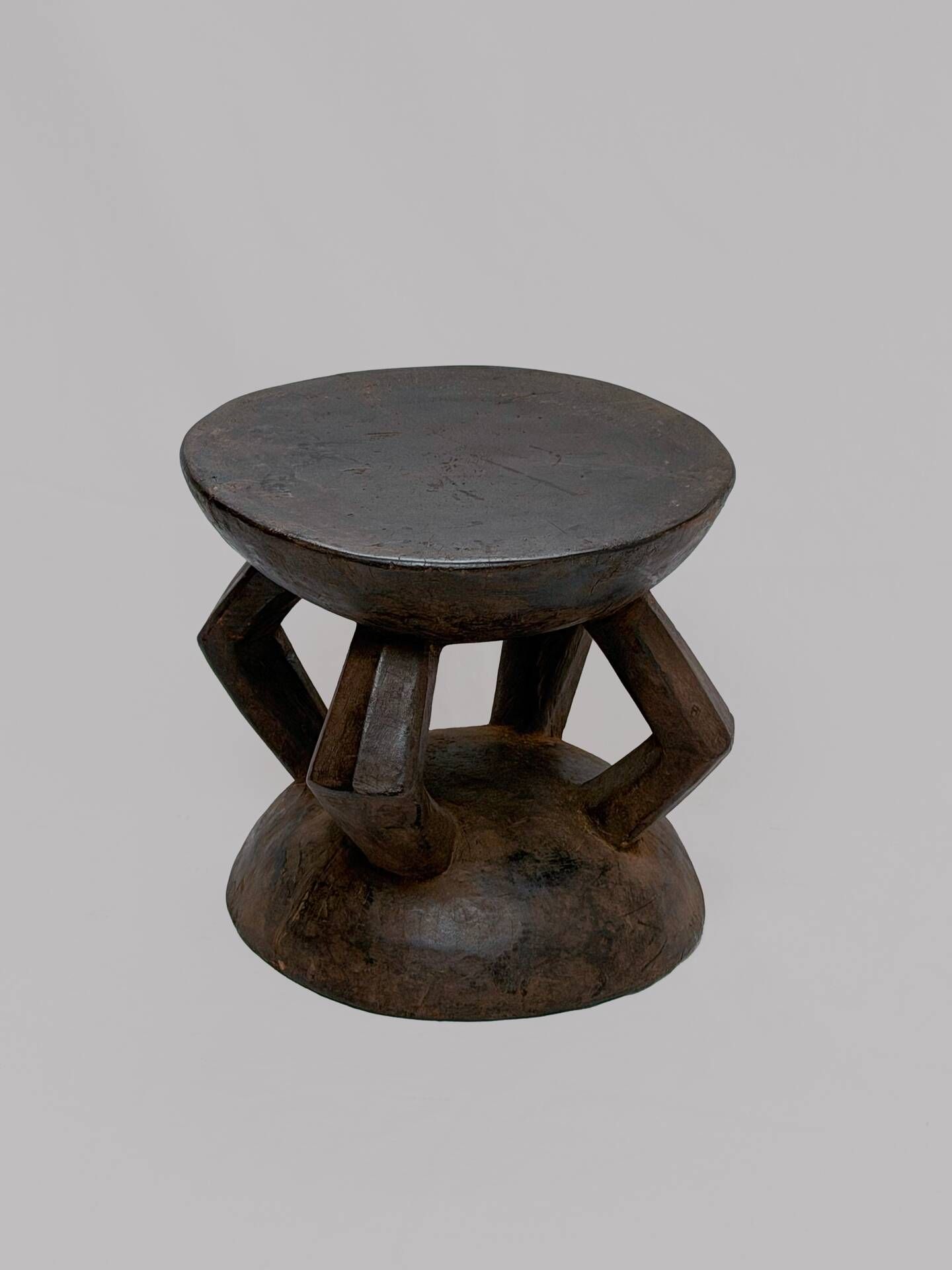 Bambara stool in wood (Mali)
