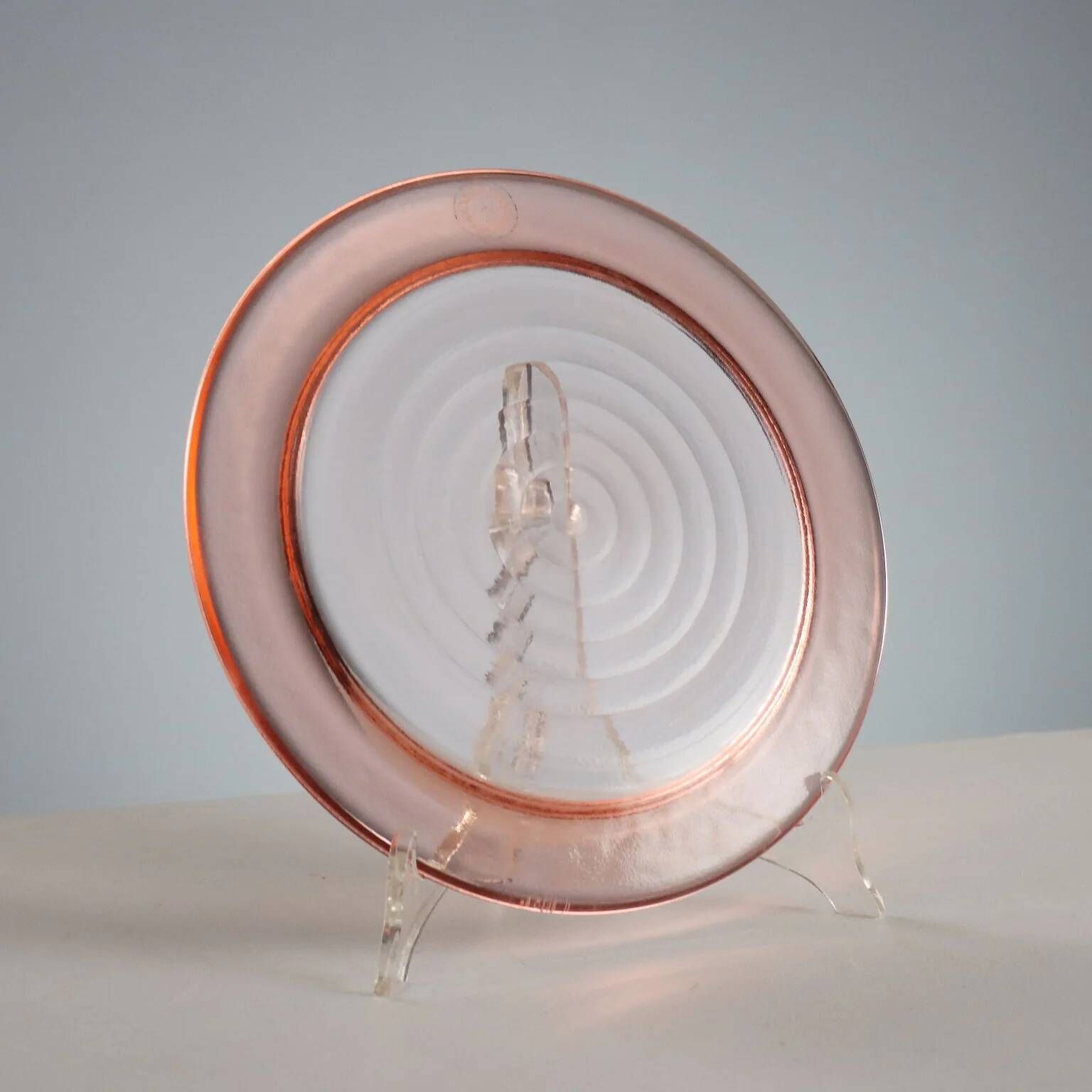 Vintage glass plate Nason & Co. Italy 1990s