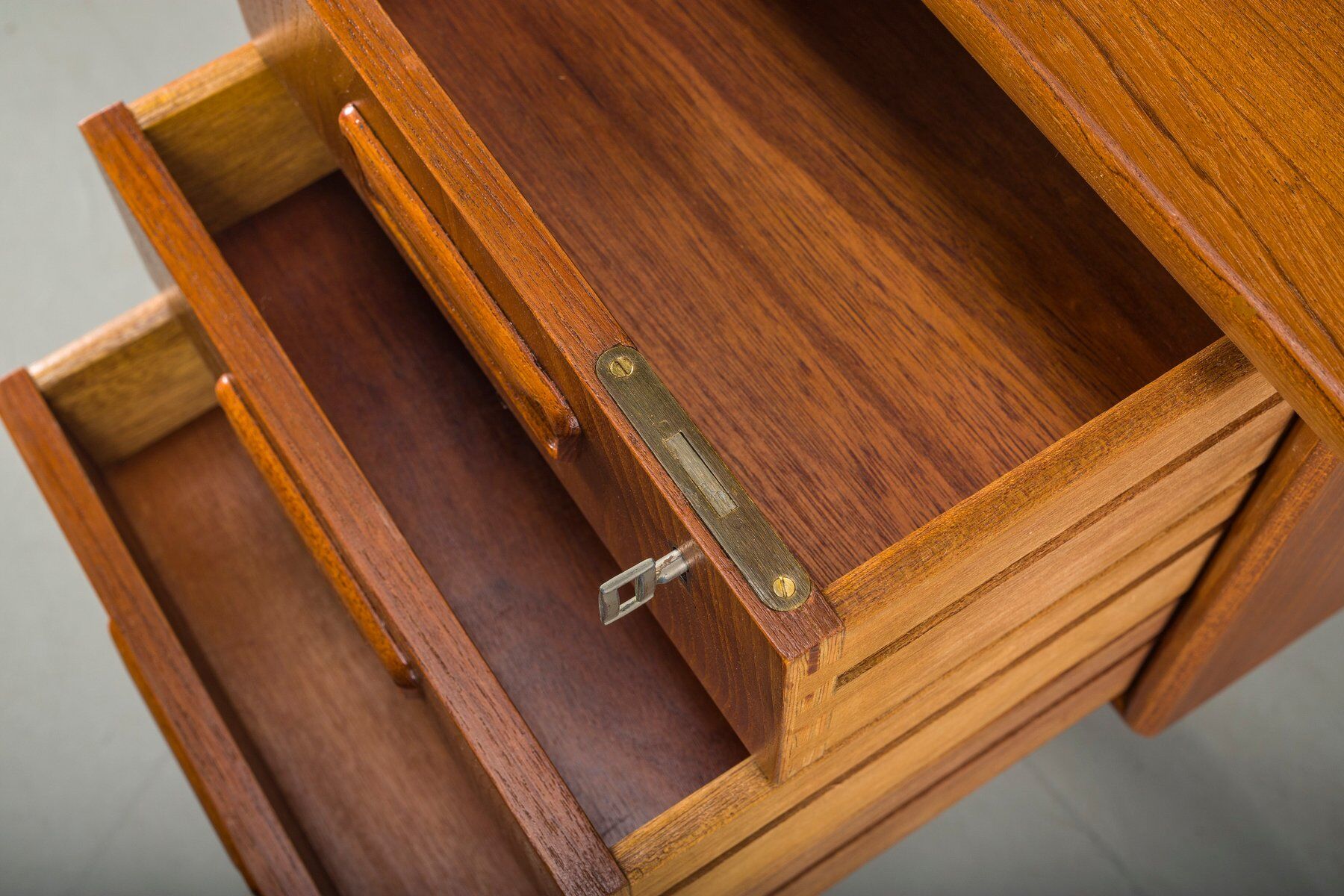 Mid-century Danish teak desk from Gunnar Nielsen Tibergaard, 1960s