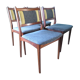Série de 4 chaises en palissandre, Danemark 1960