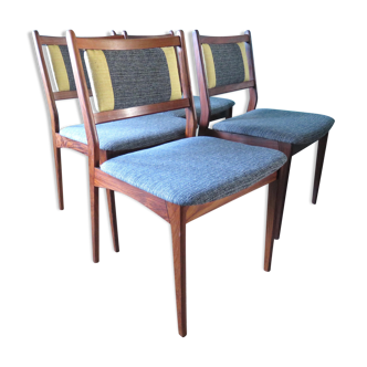 Set of 4 rosewood chairs, Denmark 1960